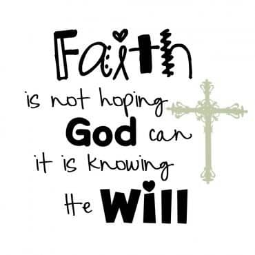 Faith : “The just shall live by faith,”
